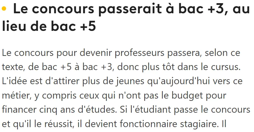 BAC+3 CRPE devenir prof des écoles sans master MEEF