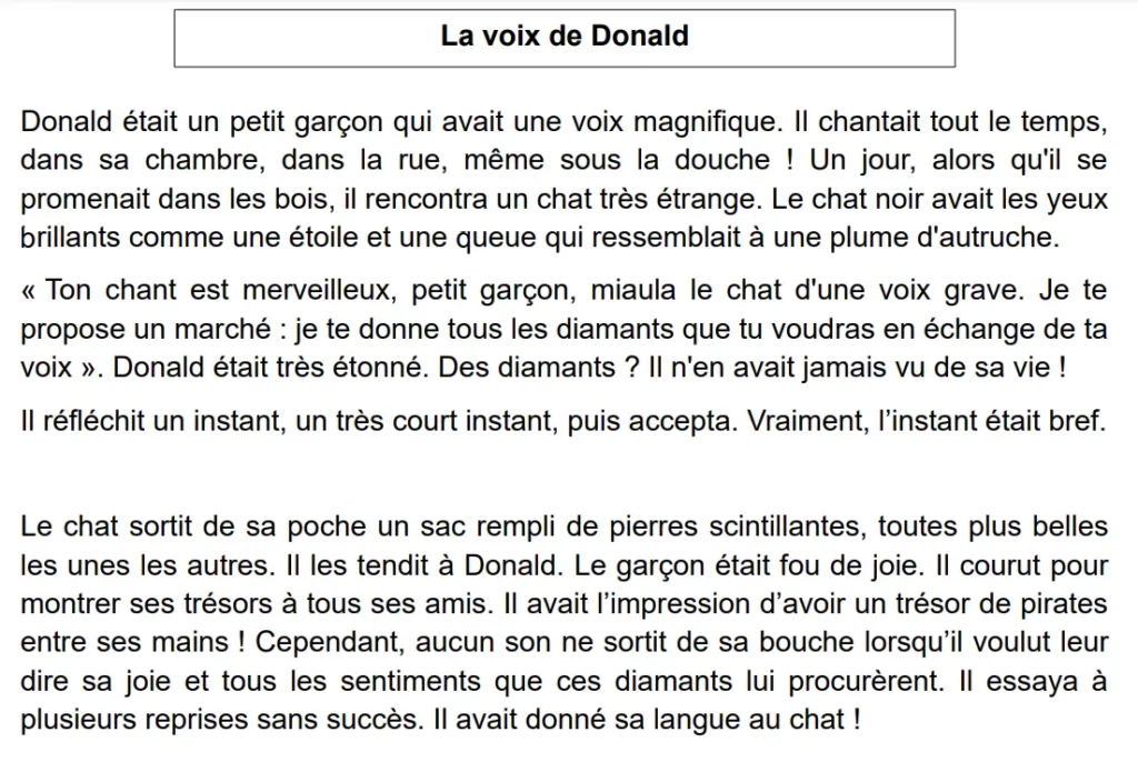 Compréhension à la lecture CM1 CM2 avec questions textes PDF