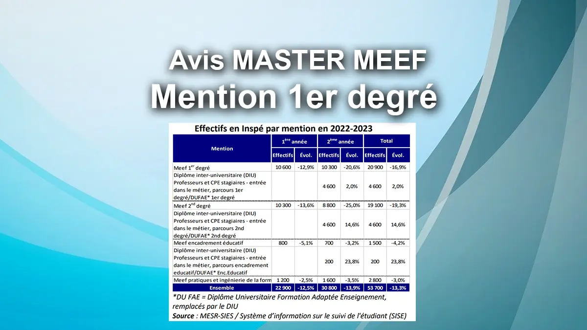 Lire la suite à propos de l’article Avis Master MEEF 1er degré : Points forts, faiblesses et débouchés