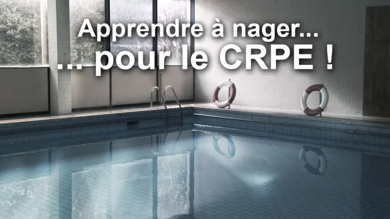 peur eau CRPE - apprendre à nager attestation 50m nage libre