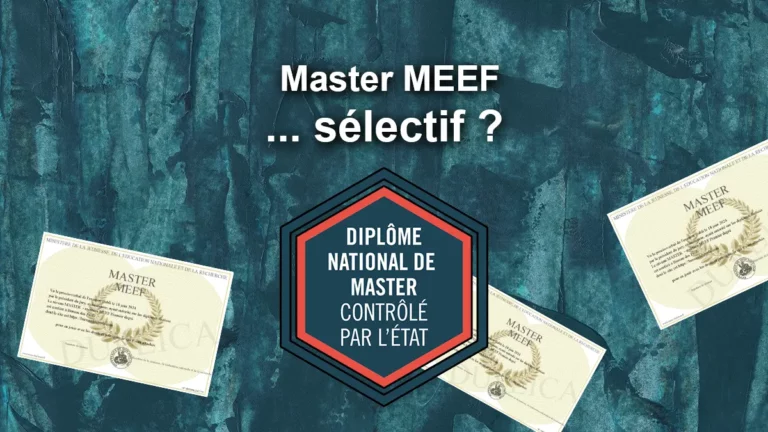 master-meef-selectif-criteres admission entree