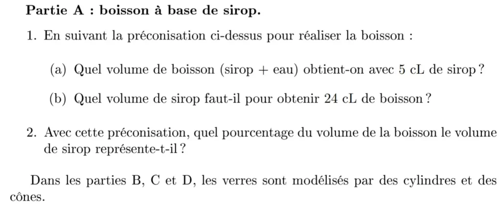 2 volume crpe exercice math