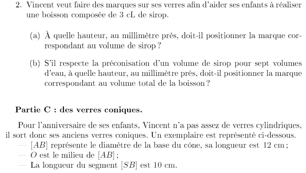 4 volume crpe exercice math