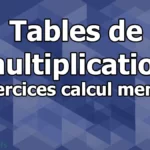 Exercice CE1 CE2 : Multiplication Table de 4 – Calcul mental avec chronomètre