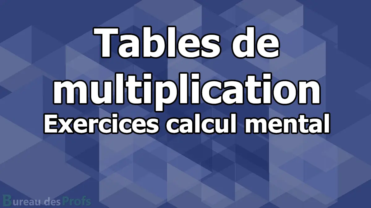 You are currently viewing Exercice CE1 CE2 : Multiplication Table de 5 – Calcul mental avec chronomètre