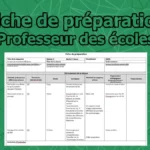 Fiche de préparation de séance DOC et PDF