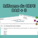 Réforme du CRPE et sujets 0 du concours 2026 Professeur des écoles