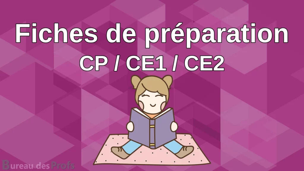 OA33 fiches de preparation cp ce1 ce2