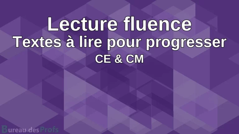 Lecture fluence : Je grandis, je lis mieux, textes pour progresser (CE1 CE2 CM1 CM2)