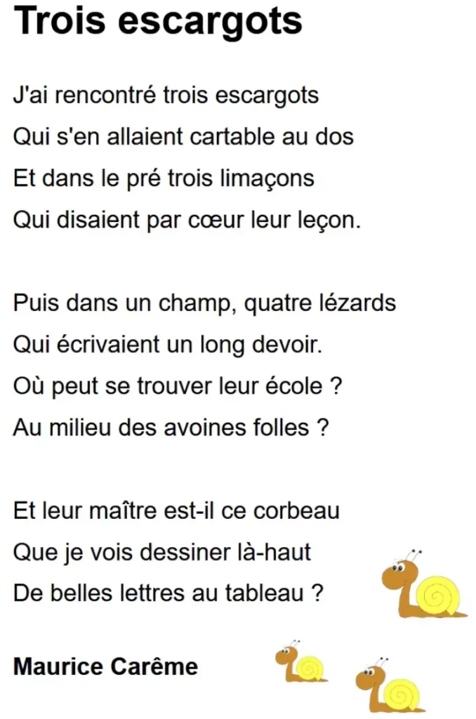poesies ce1 à imprimer pdf